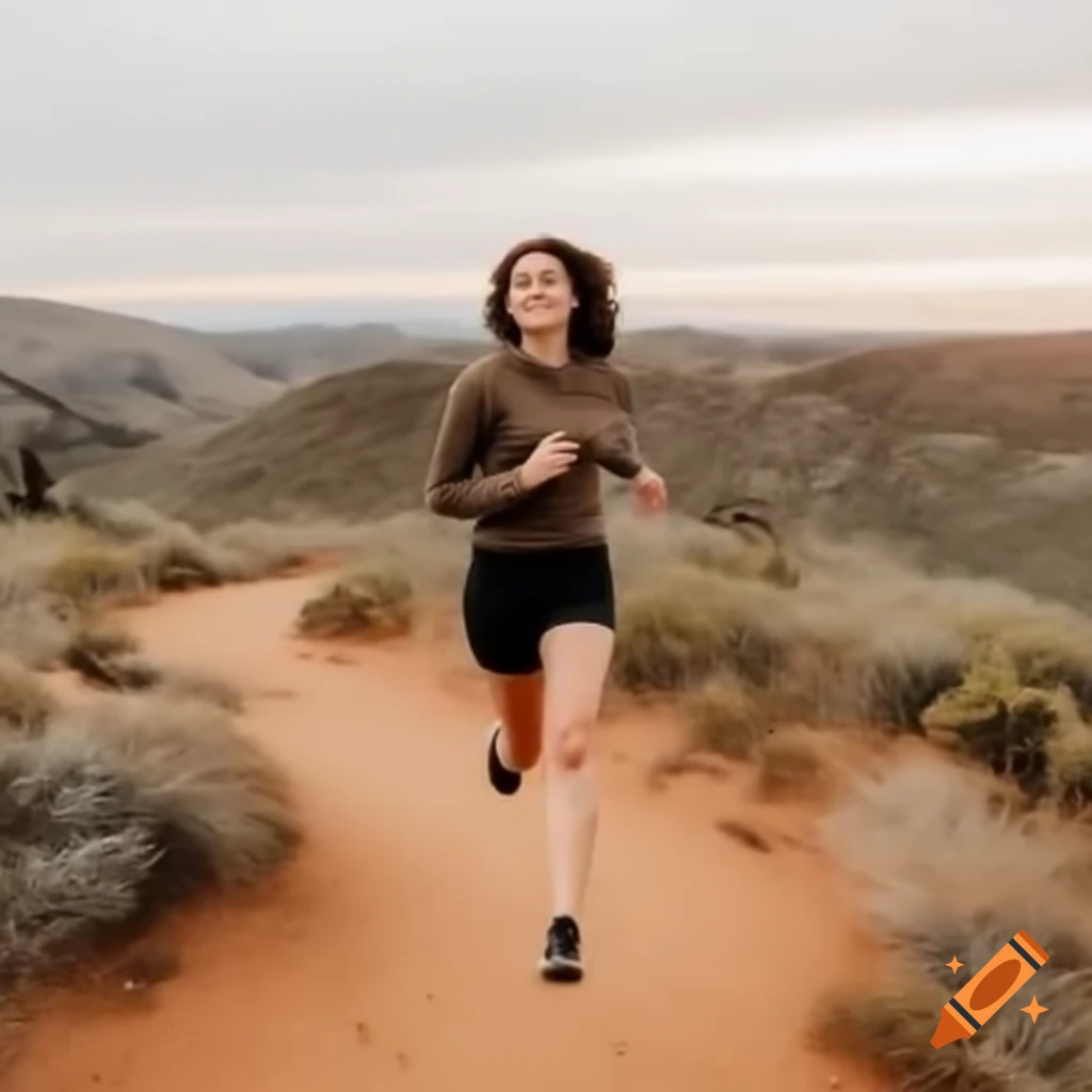 Person running on trails in Auburn, California
