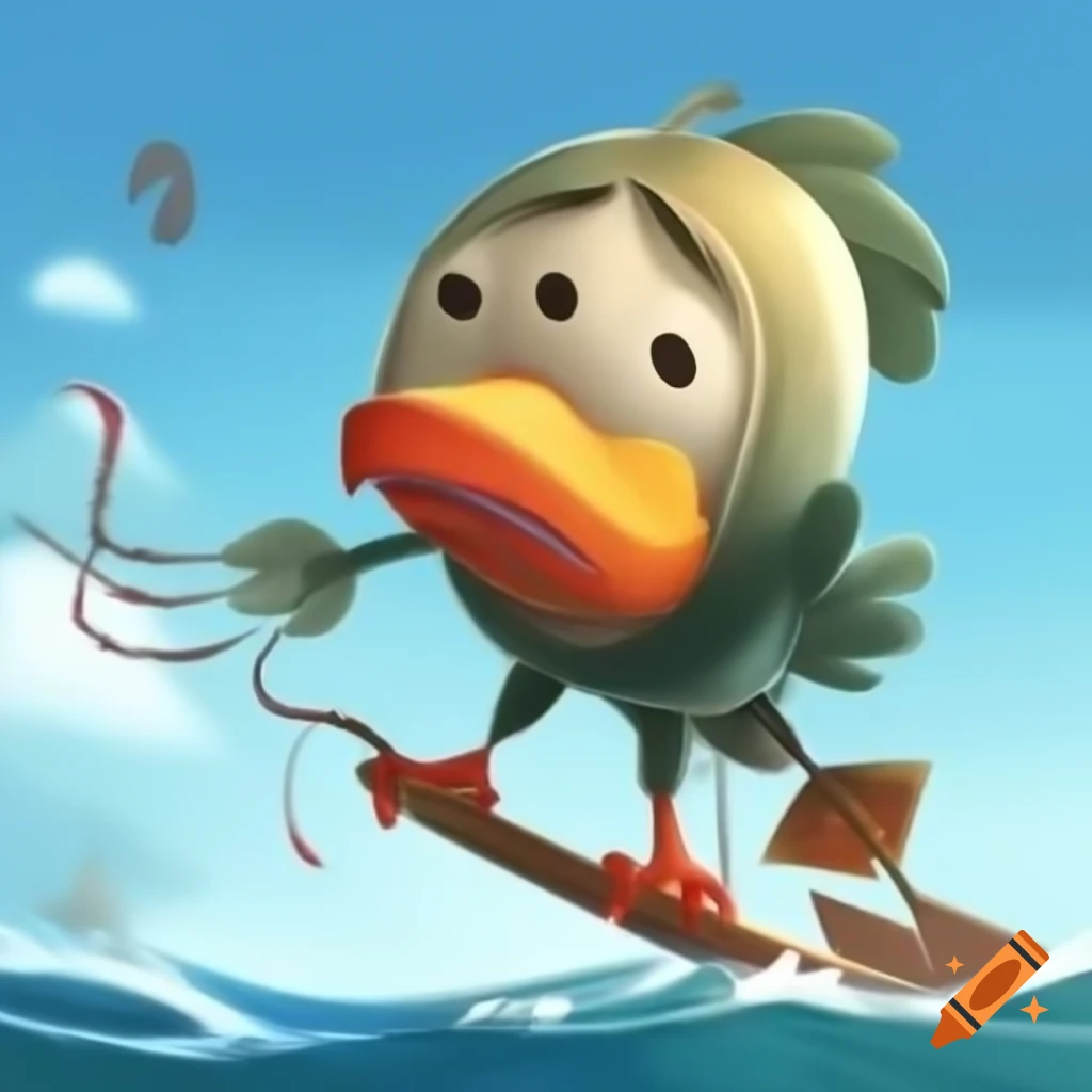 Traditional Wau dodo helang kite character design