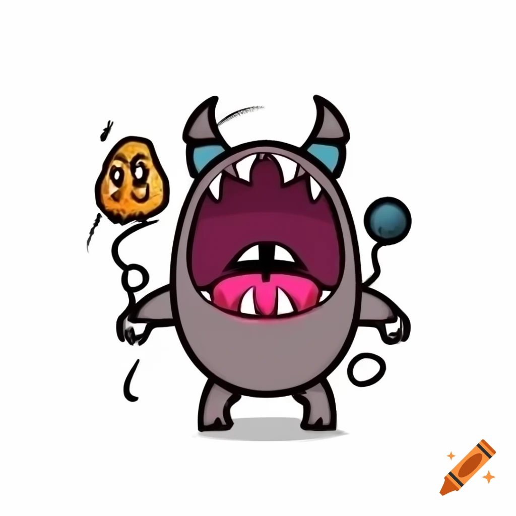 Abstract representation of a monster