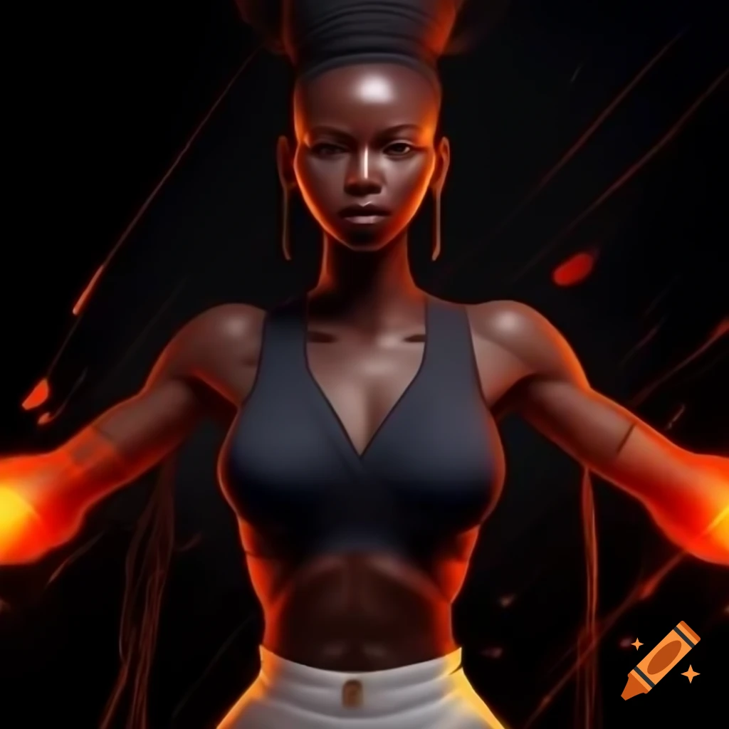 Anime character portrayal with transparent skin in chiaroscuro style, modern pin-up aesthetic
