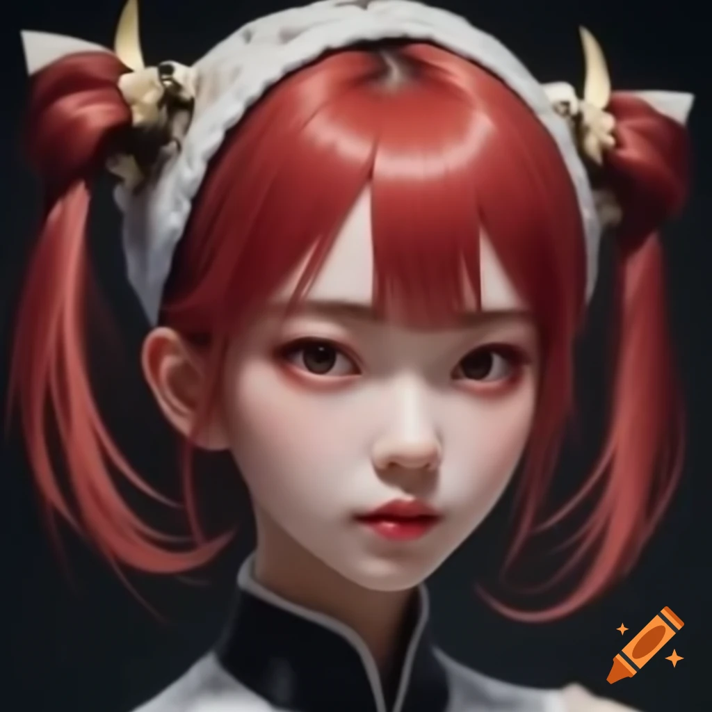 Victorious female bandit with black bob hairstyle in western fantasy