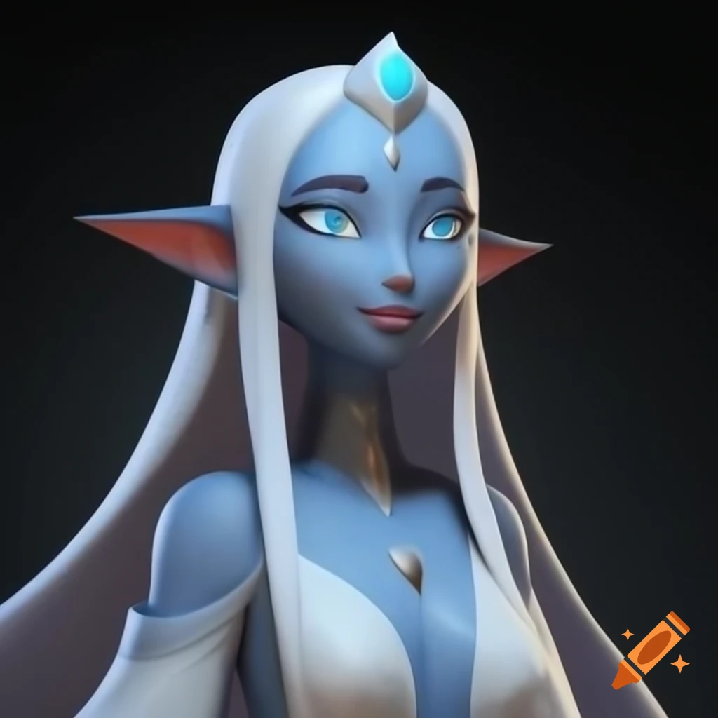 3d-render-of-a-male-hobgoblin-with-silver-hair-blue-nose-and-electric