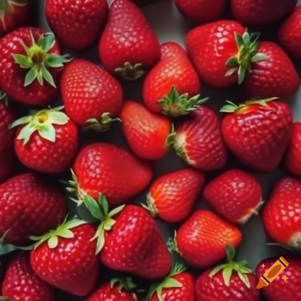 Field of pink strawberries spread across the ground