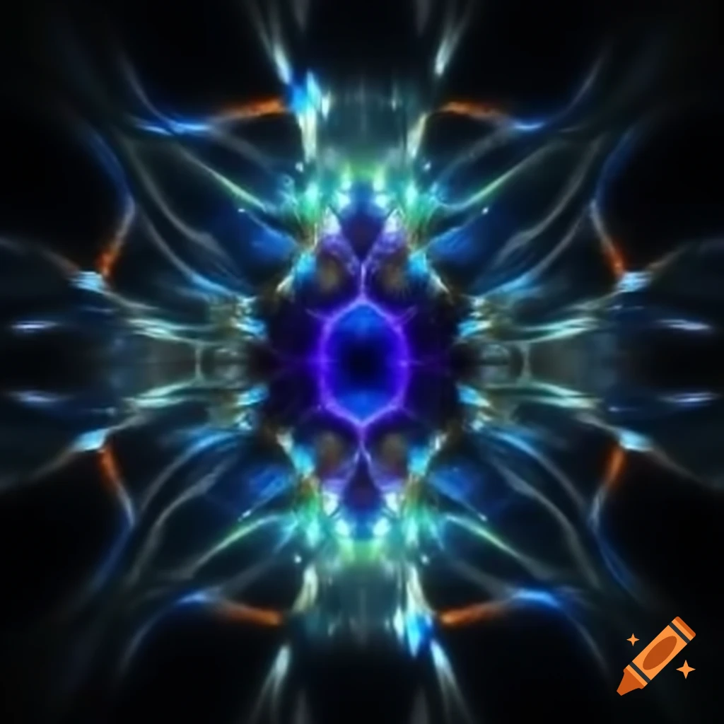 Conceptual illustration of quantum entanglement in physics