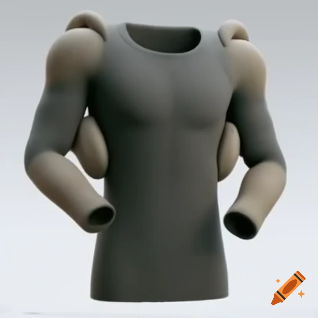 Ancient sci-fi compression shirt with bulky padding