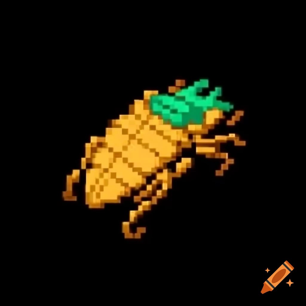 Pixel art sprite of a giant beetle
