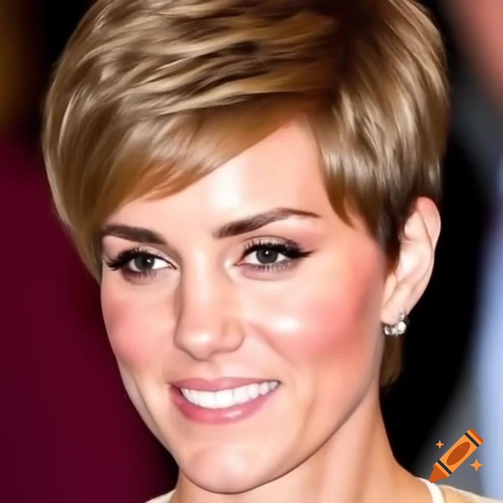 Catherine Middleton showcases her new pixie haircut with clippered back and sides