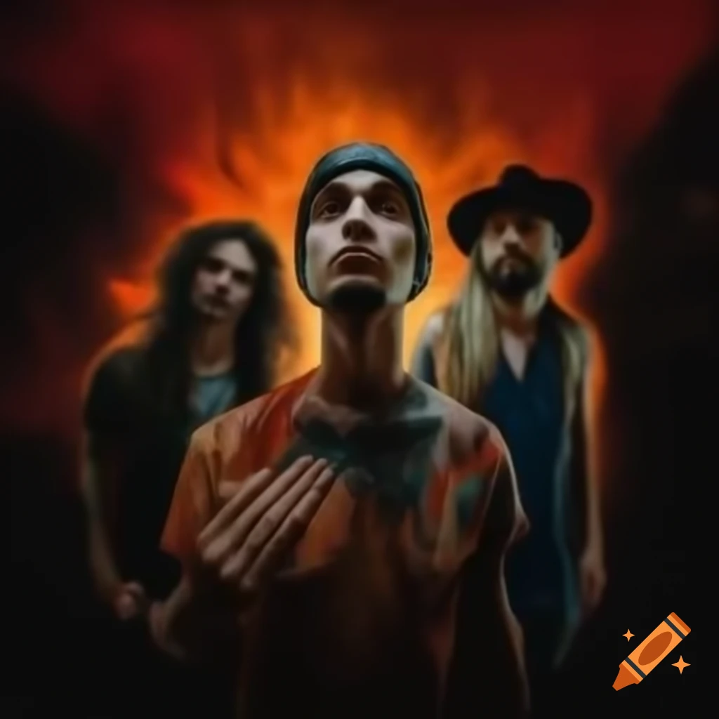 Rock music album cover art showcasing dynamic and creative design