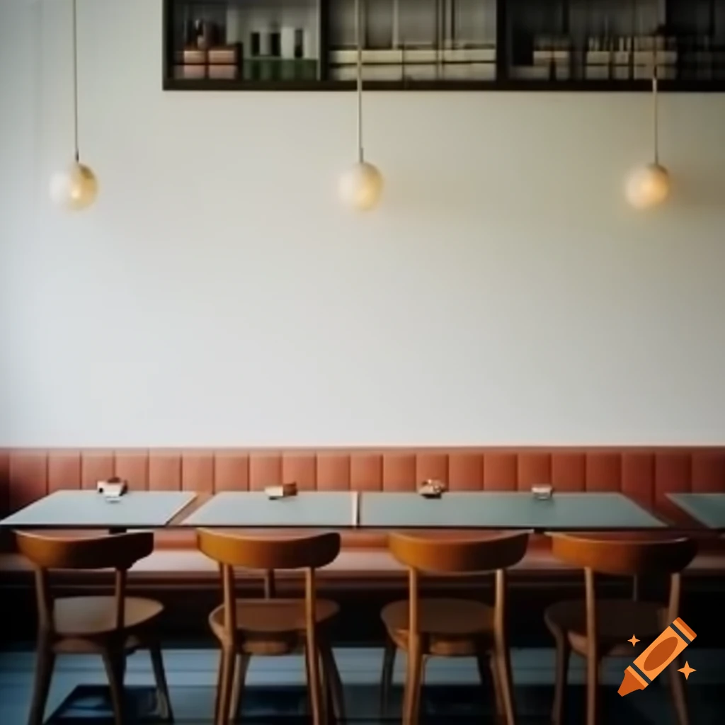 Plain wall of a café or restaurant