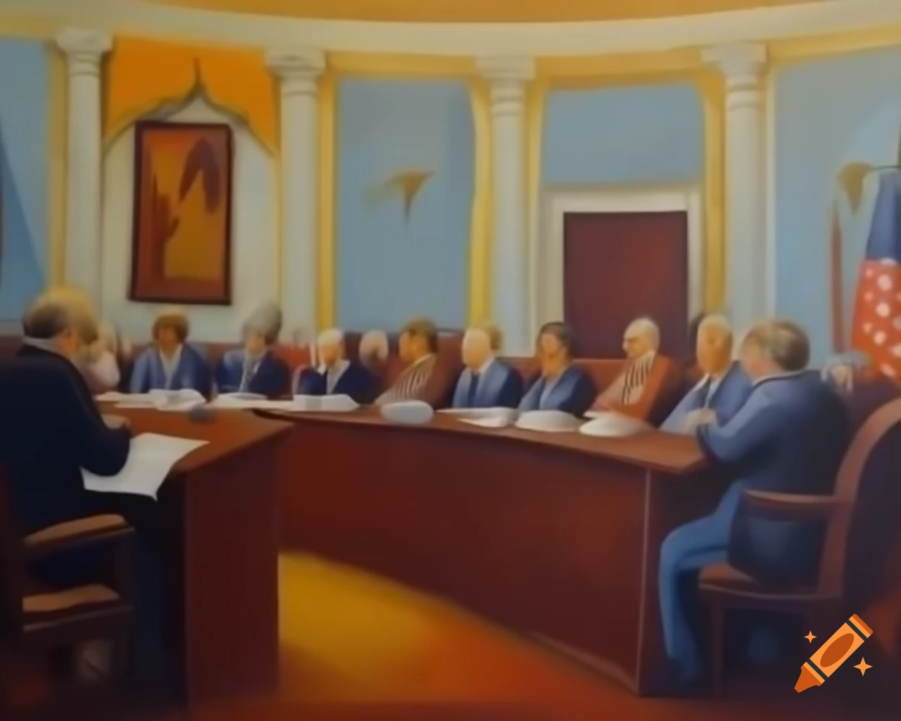 Political alliance meeting