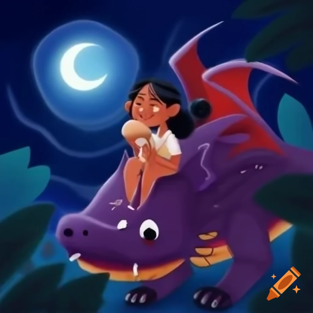 Indigenous Woman Riding Dragon Eating Ice Cream Under Moonlight On Craiyon indigenous-woman-riding-dragon-eating-ice-cream-under-moonlight-on-craiyon