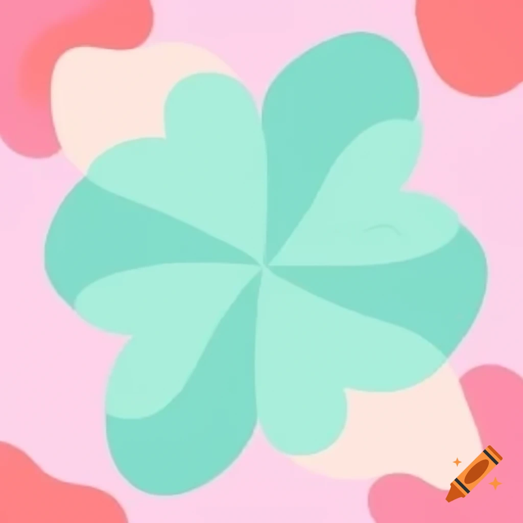 Mint and pink abstract background art design