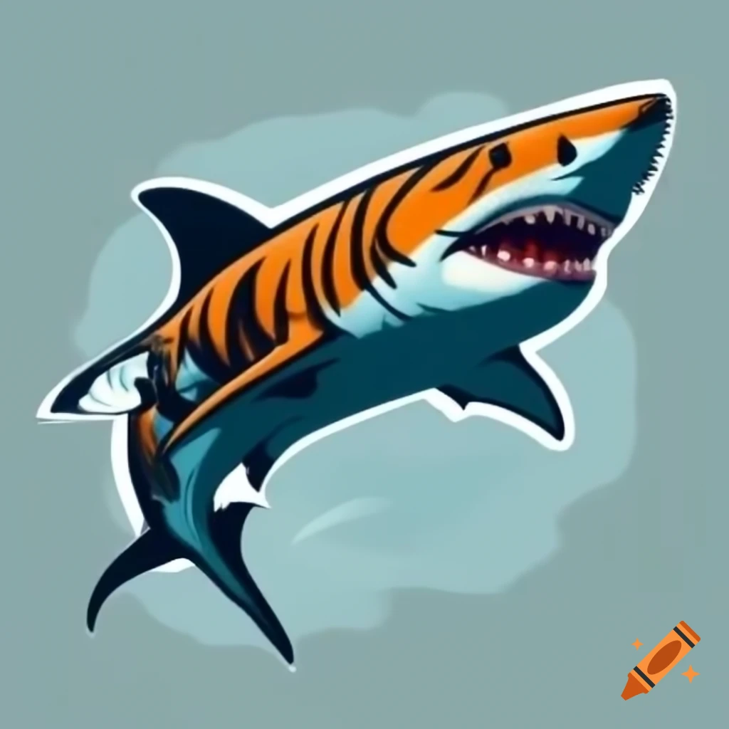 Tiger shark logo design