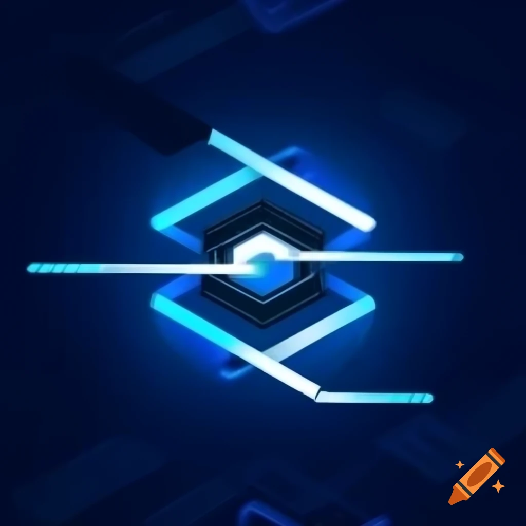 Logo featuring sun and star elements in a sci fi theme on craiyon