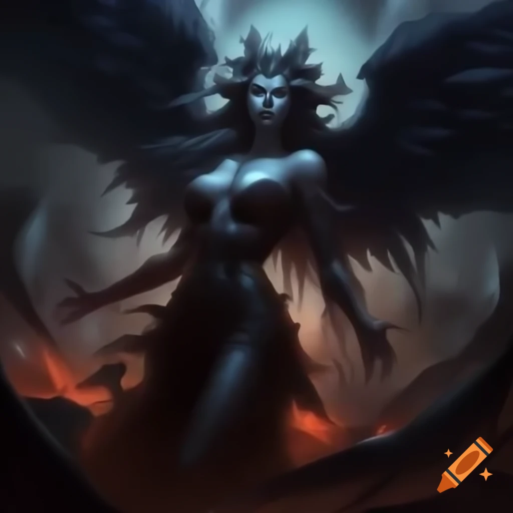 Intense dream realm battle scene with radiant character Aurelia