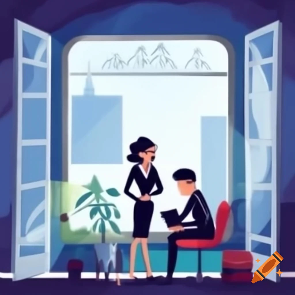 Ambiente ilustrativo com conceito de inteligência emocional e liderança