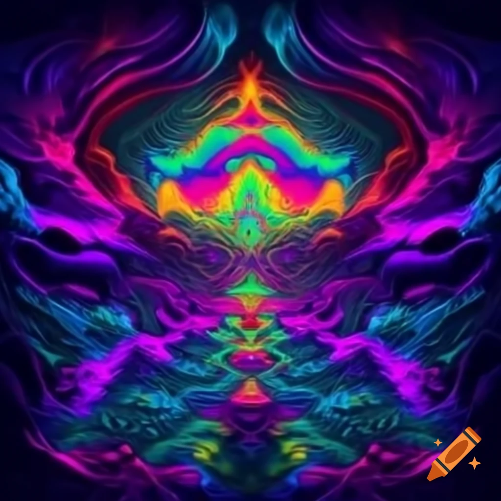 Psychedelic artwork with vibrant colors and abstract designs