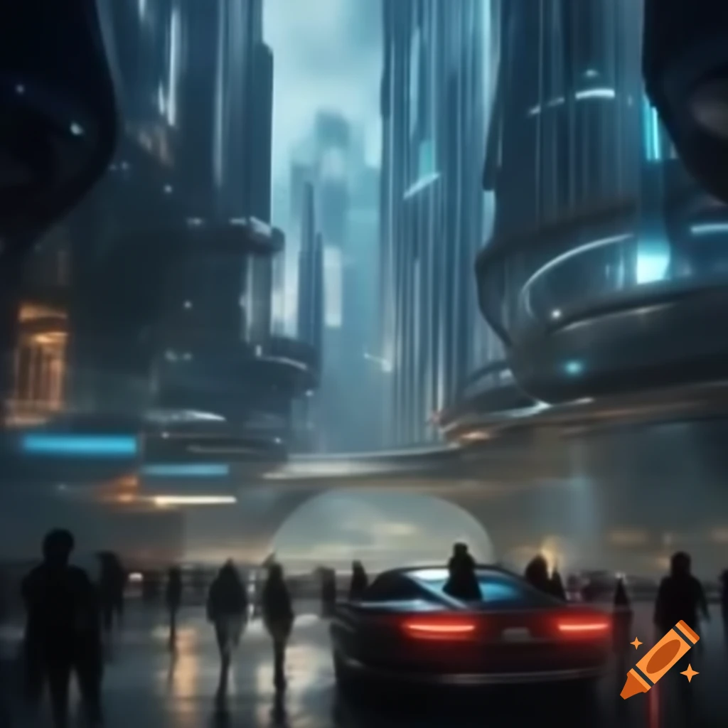Futuristic cityscape showcasing advanced architecture