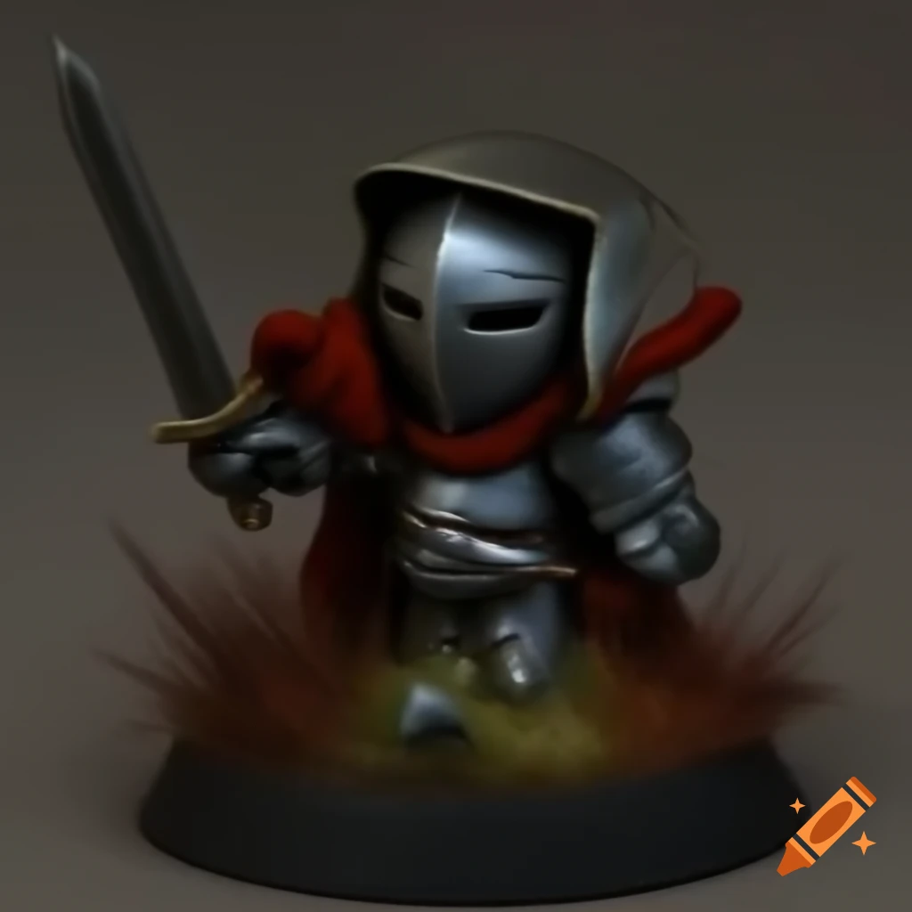 Small dark knight character