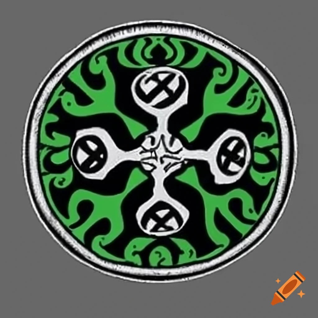 Celtic mystical gibberish symbols surrounded by nootropics, inspired by Hilma af Klint