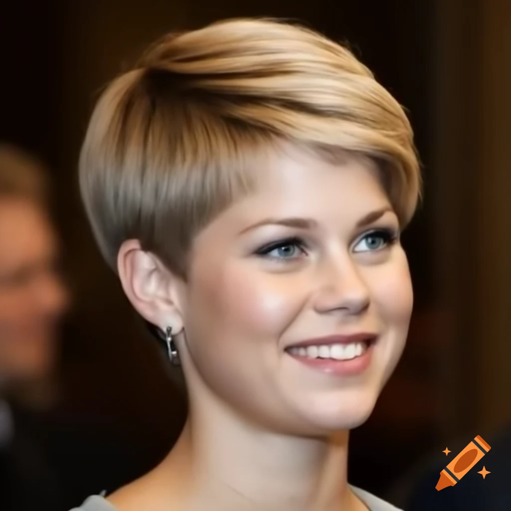 Princess Madeleine of Sweden showcases new pixie haircut with clippered back and sides