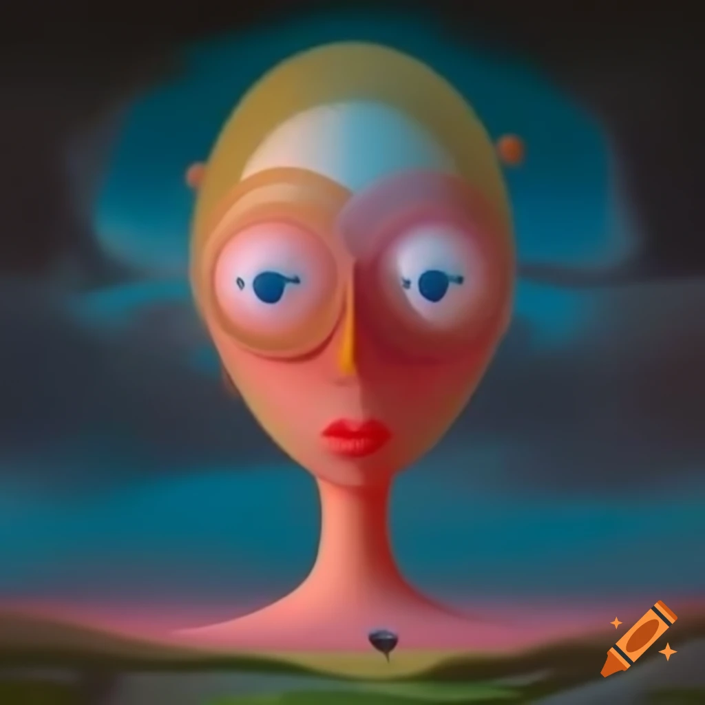 Surrealist artwork featuring dream-like imagery
