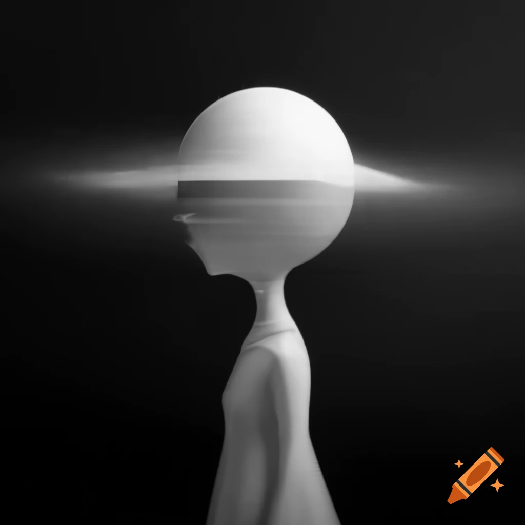 Surrealist monochrome artwork