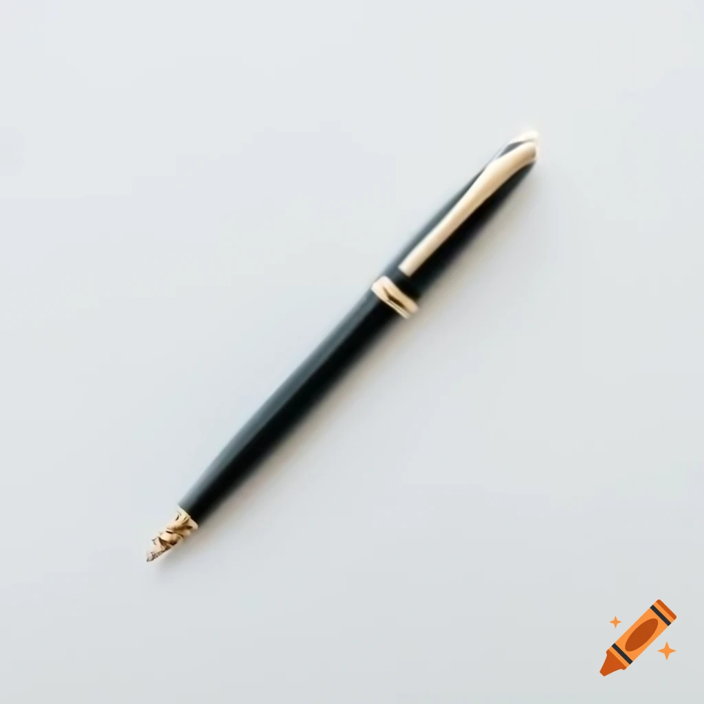 Pen on white background