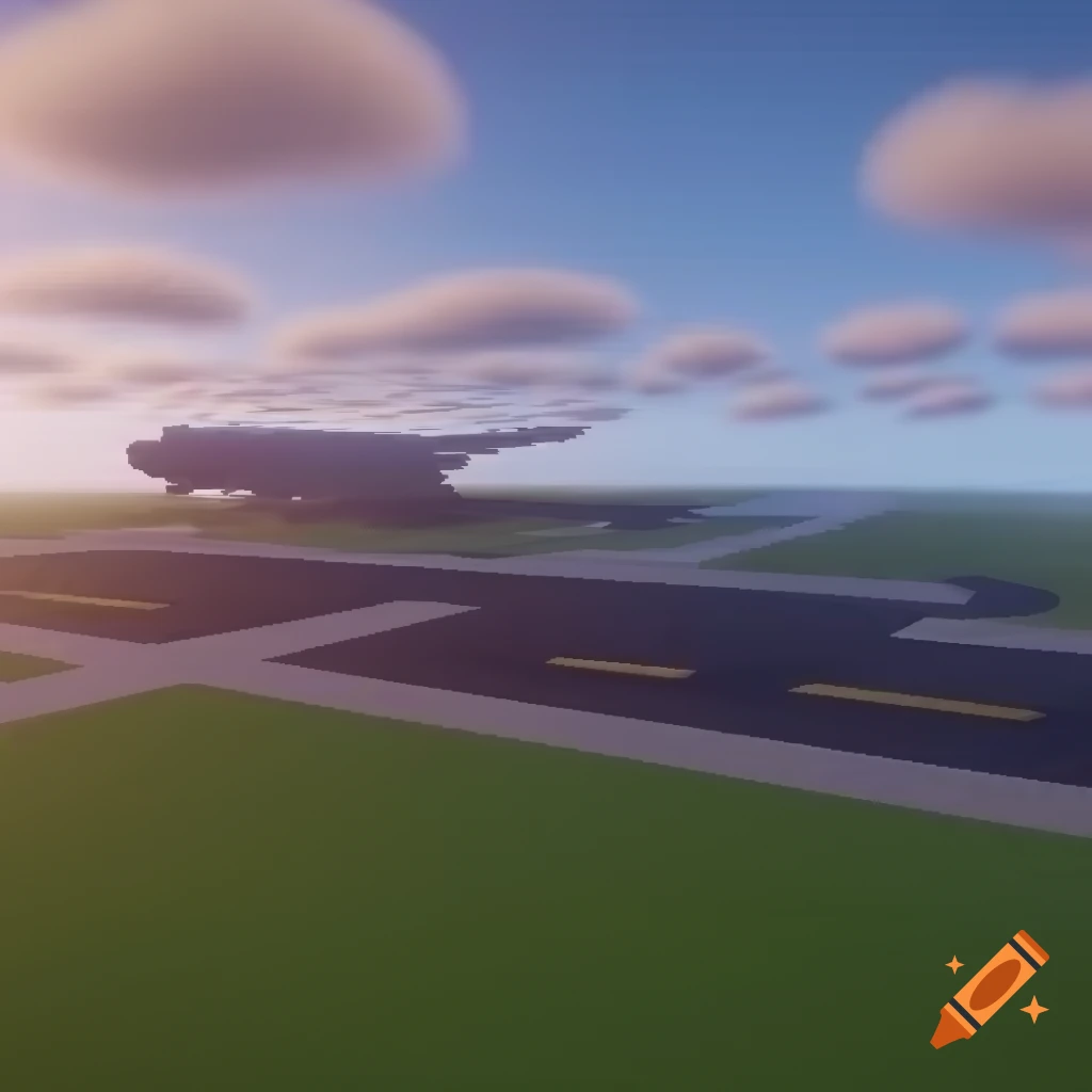 Minecraft-themed airport design