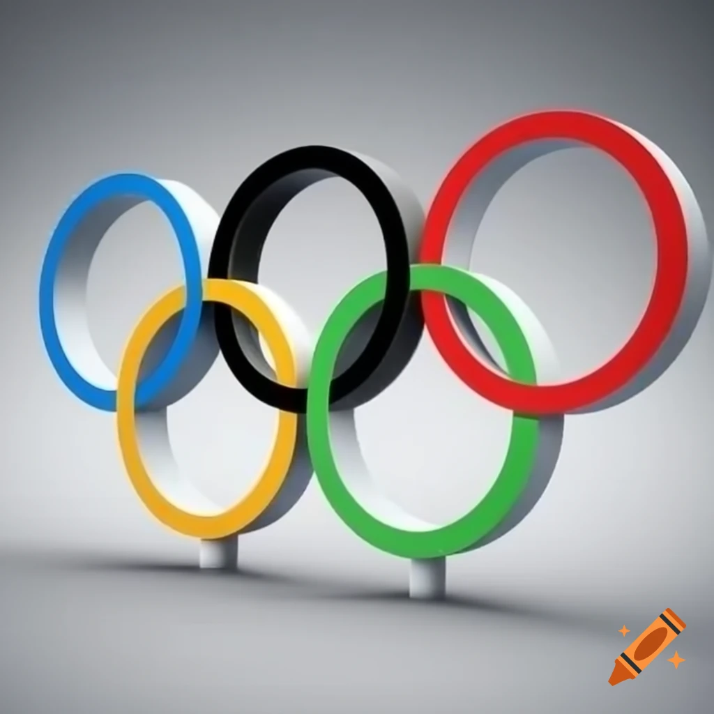 3D Olympic rings design