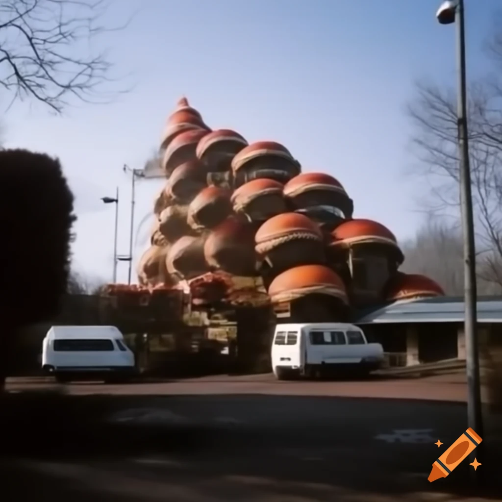 Giant dog-shaped building at petting zoo inspired by movie Dumb and Dumber