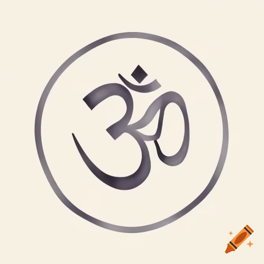 Pencil sketch of runic symbol representing the first aett in Sanskrit