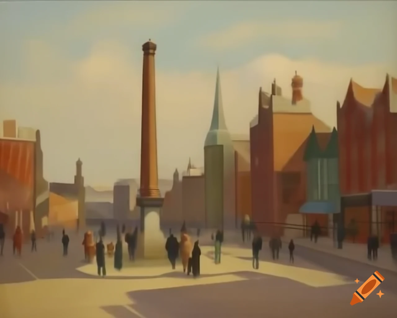 20th century cityscape