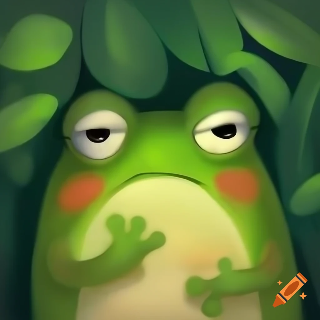 angry-cute-frog-painting-on-craiyon