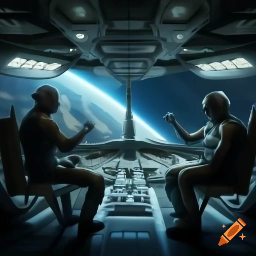 Spaceship pilot in argument with onboard AI