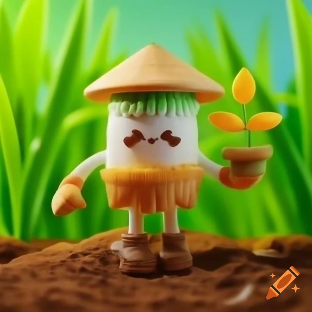 scarecrow-with-tape-over-mouth-in-marigold-field-with-factory-backdrop