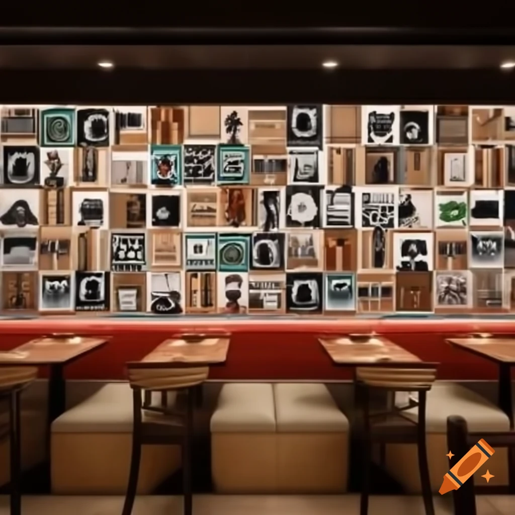Wall of a cafe or restaurant