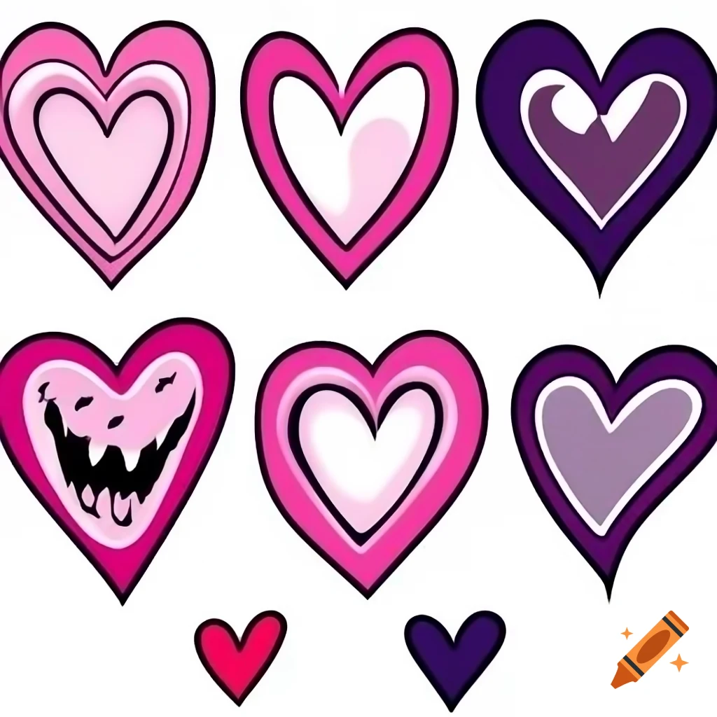 Twenty Different Colorful Emo Hearts Design On Craiyon twenty-different-colorful-emo-hearts-design-on-craiyon