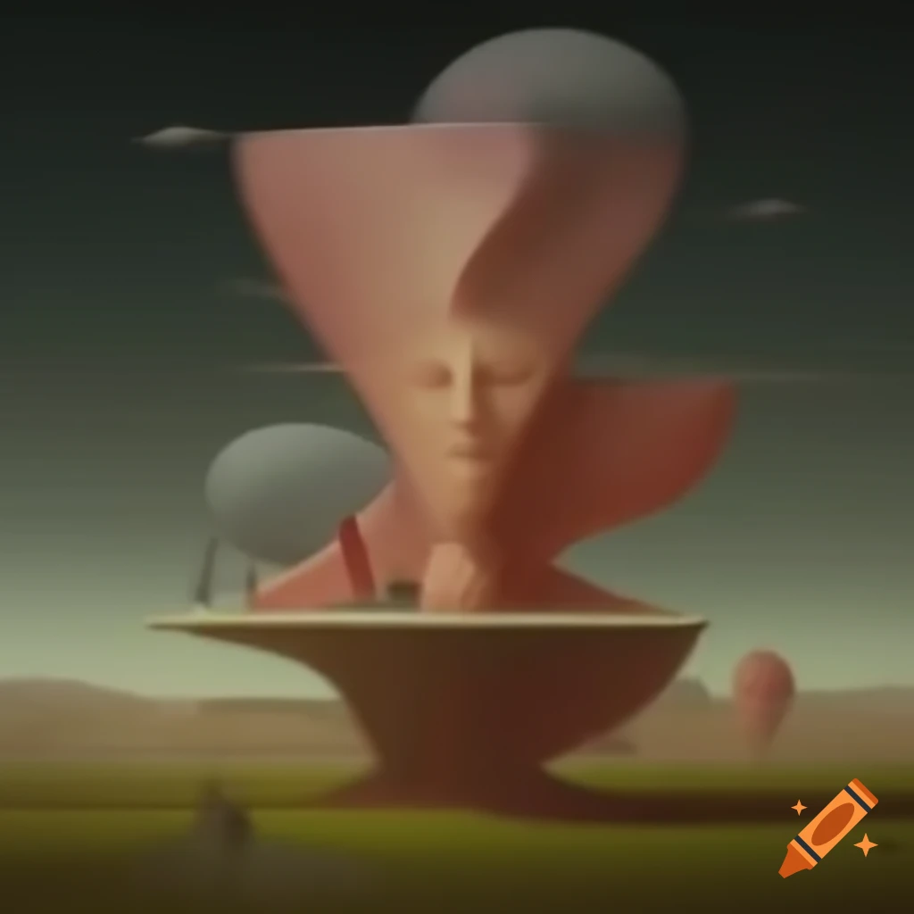 Surrealist art featuring dreamlike imagery