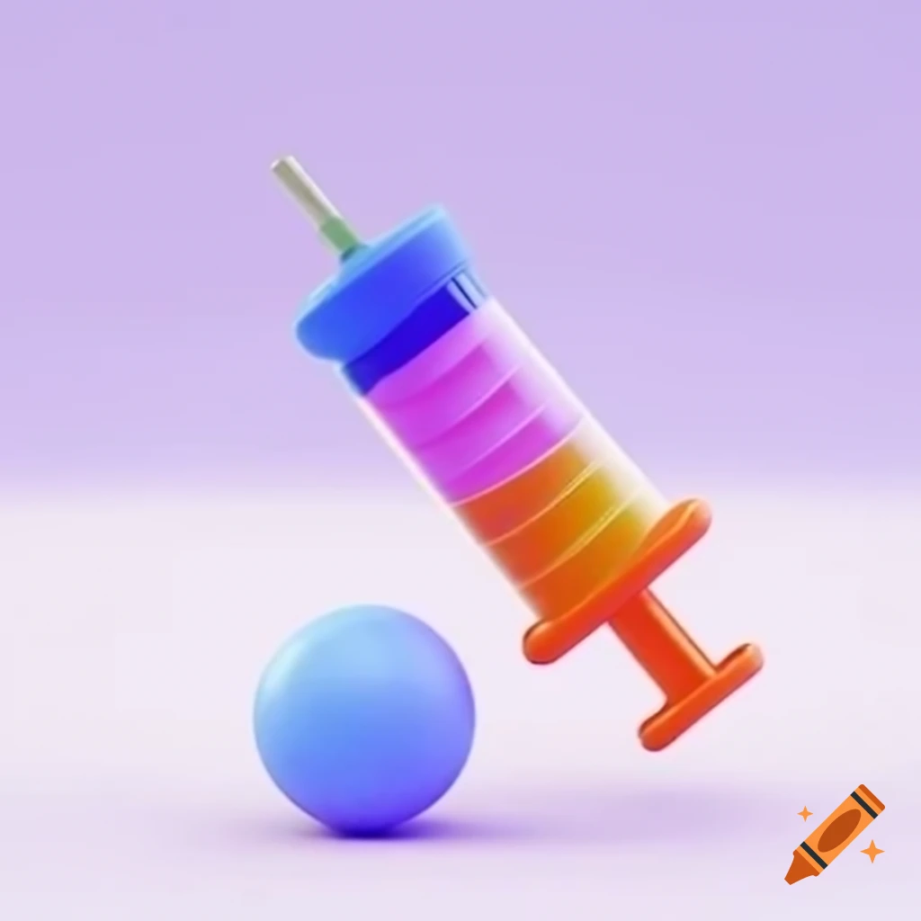 3D syringe toy for kids