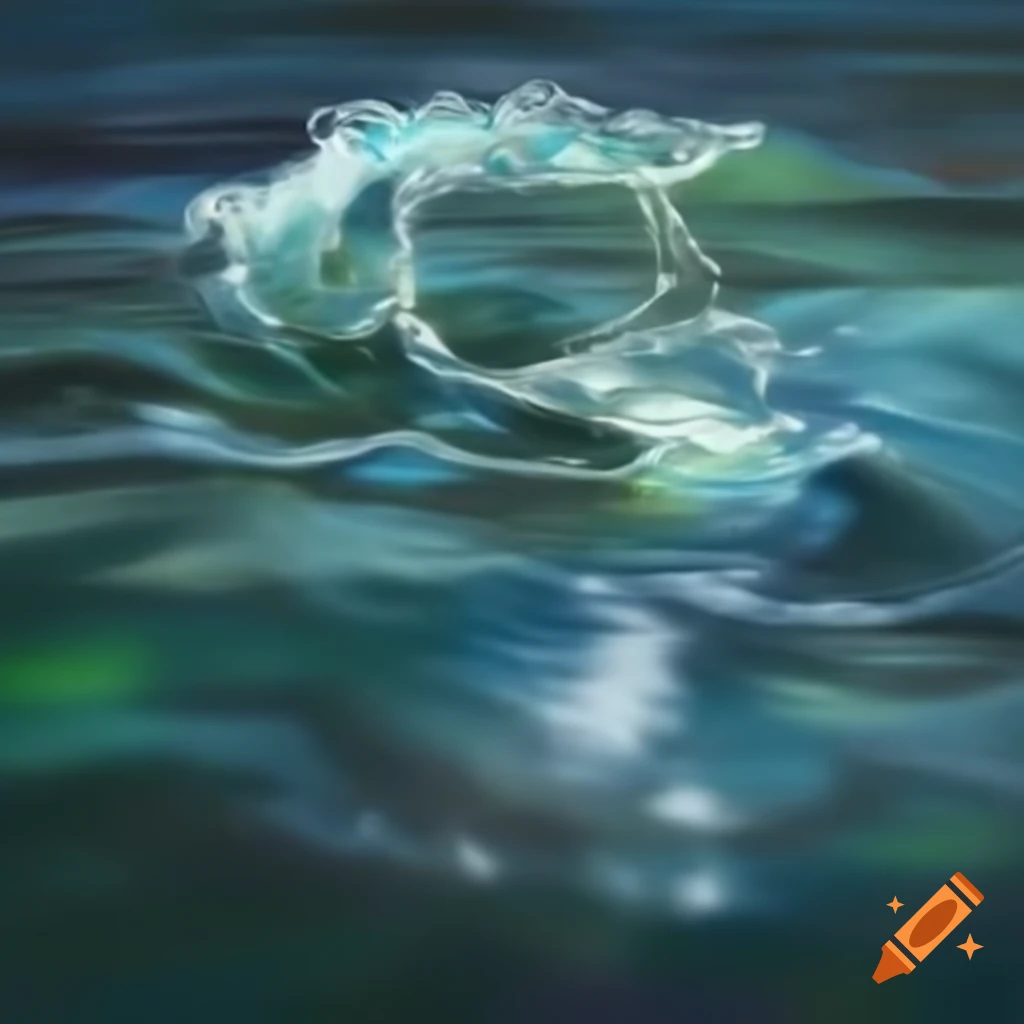 Water art showcasing fluid motion and patterns