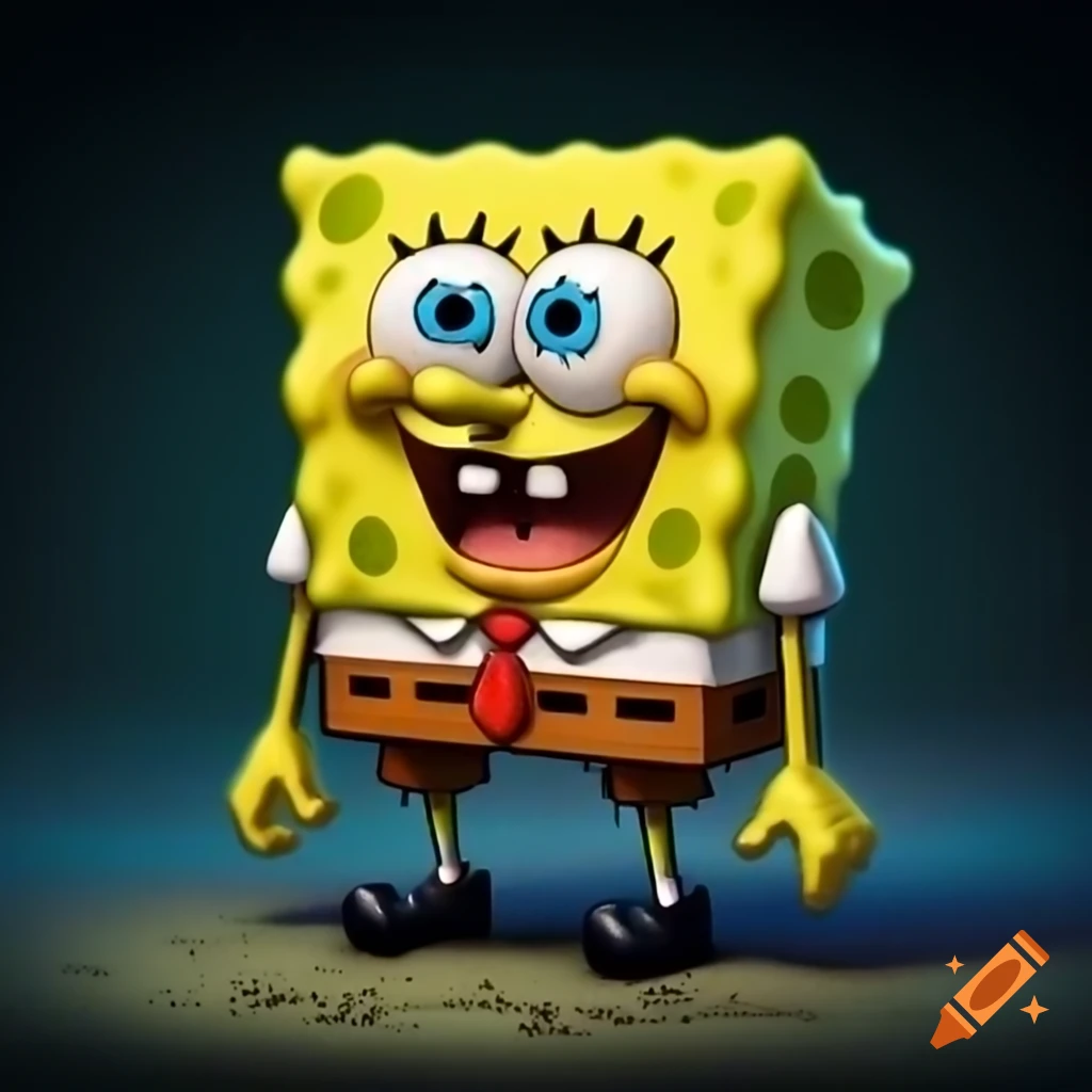 Cartoon character resembling Squidward with a nice mustache
