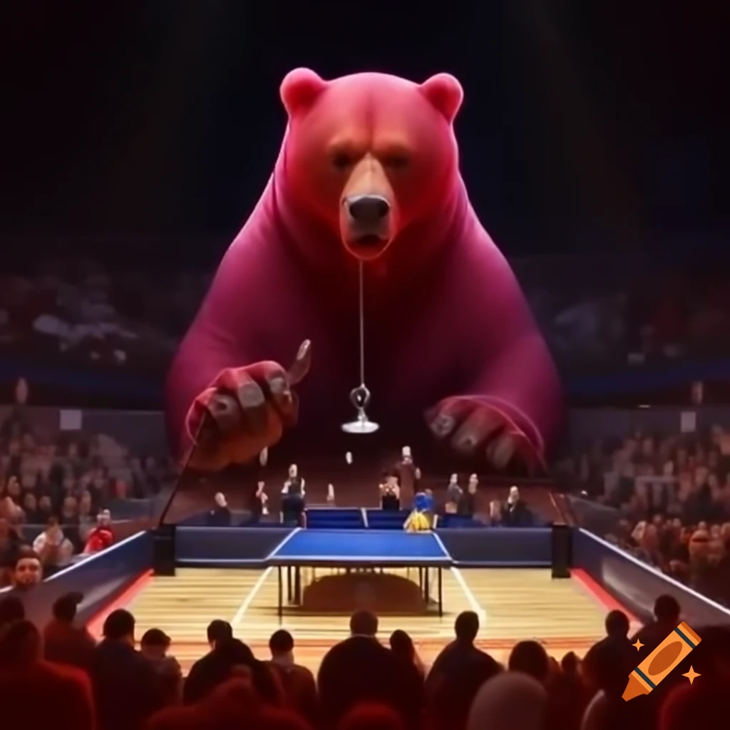Surreal scene of dreamer waking during a whimsical game involving basketball and thumb wrestling