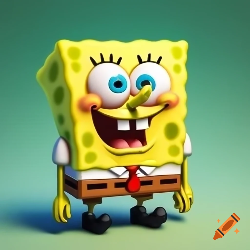 Cartoon character resembling Squidward with a nice mustache
