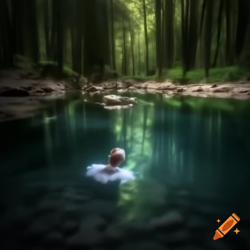 Serene forest grove atmosphere with no one around