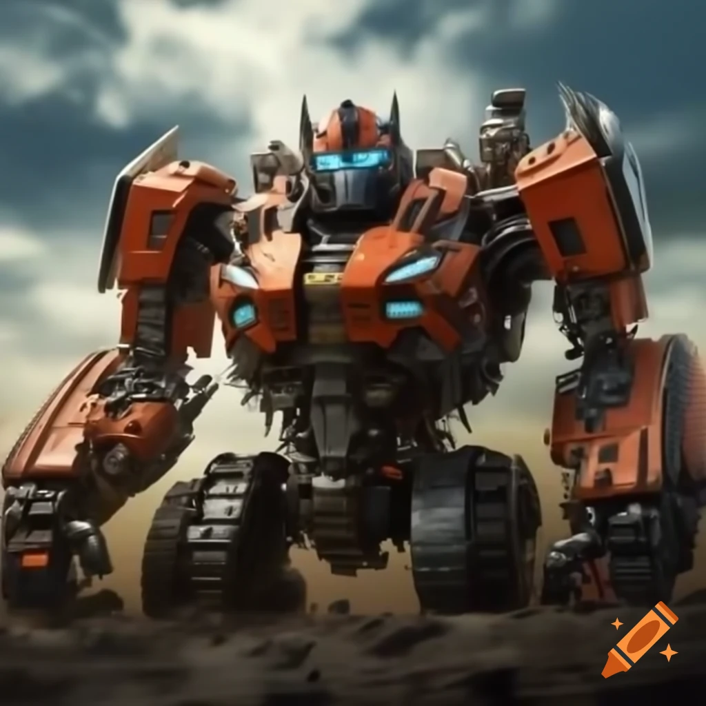Chatbot resembling Autobot Transformer designed as Kubota M8 Tractor