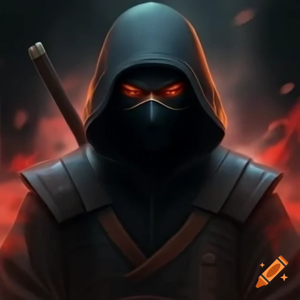 Ninja-themed gamer character