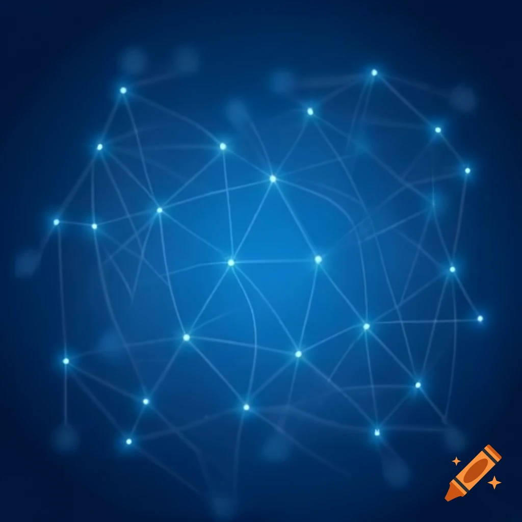 Futuristic technology background with clear shapes and blue network design