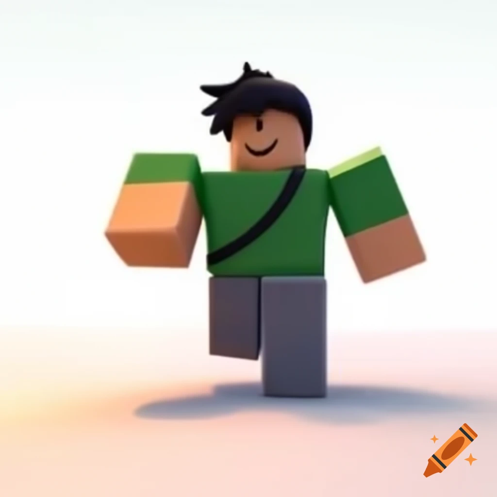 Roblox character running on an obstacle course