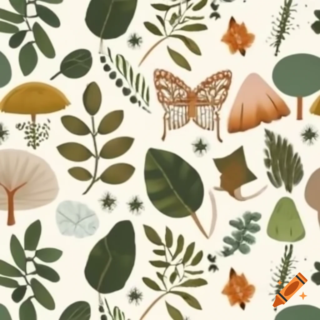 Nature inspired print design for fashion clothing